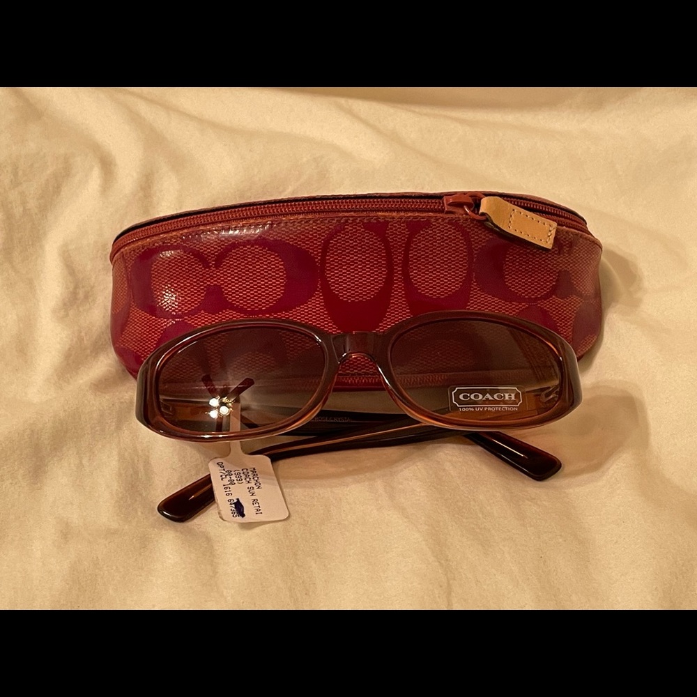 Brand new, never used vintage coach womens sunglasses